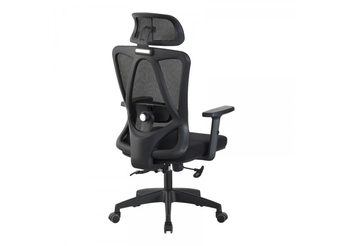 Καρέκλα γραφείου διευθυντή Magida pakoworld mesh μαύρο 58.5x66x115-125εκ