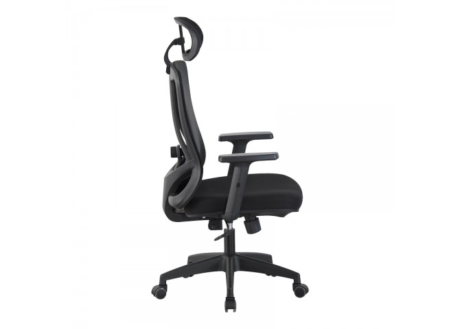 Καρέκλα γραφείου διευθυντή Magida pakoworld mesh μαύρο 58.5x66x115-125εκ