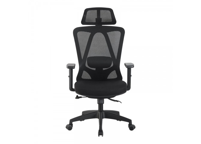 Καρέκλα γραφείου διευθυντή Magida pakoworld mesh μαύρο 58.5x66x115-125εκ