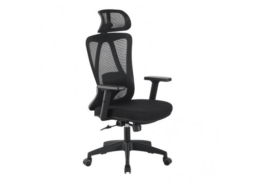 Καρέκλα γραφείου διευθυντή Magida pakoworld mesh μαύρο 58.5x66x115-125εκ