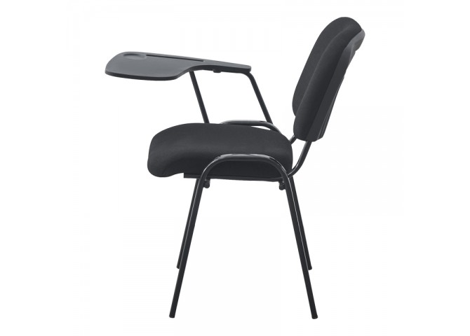 Καρέκλα συνεδρίου με αναλόγιο Lector pakoworld μαύρο 54x54x78εκ