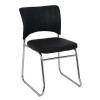 VENUS Chair/Chromed Frame/Black Pu