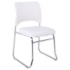 VENUS Chair/Chromed Frame/White Pu