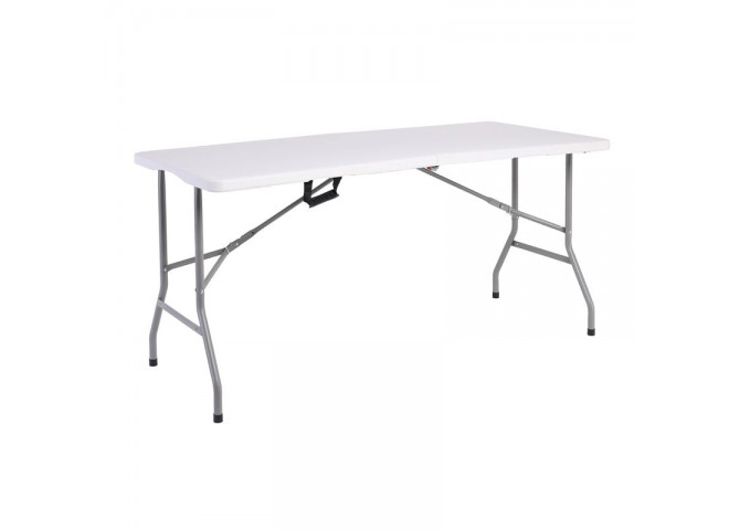 Συνεδρίου Τραπ.152x75cm Πτυσ/νο Λευκό (Βαλίτσα)