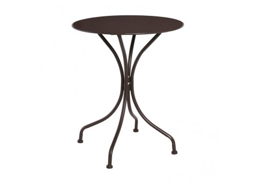 Τραπέζι Ø60x70cm Μεταλ.Sand Brown