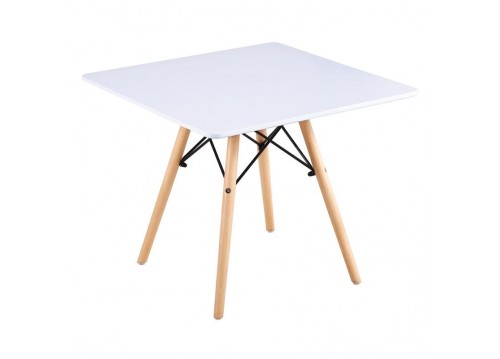 ART Wood Kid Table 60x60/H49cm White