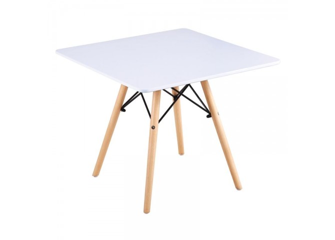 ART Wood Kid Table 60x60/H49cm White