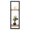 Frame Ράφι 25x25x75cm Ακακία Φυσικό/Μετ.Μαύρο