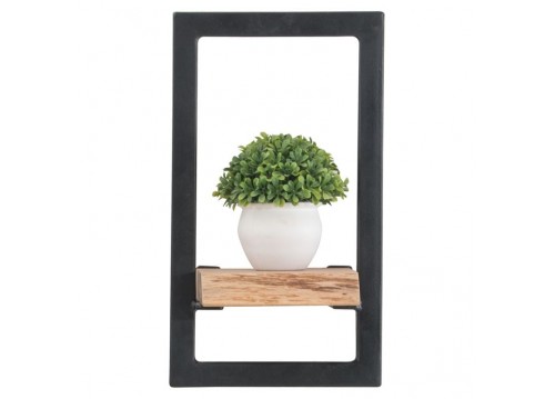 Frame Ράφι 20x25x35cm Ακακία Φυσικό/Μετ.Μαύρο