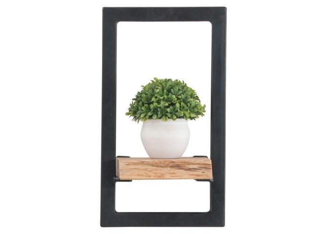 Frame Ράφι 20x25x35cm Ακακία Φυσικό/Μετ.Μαύρο