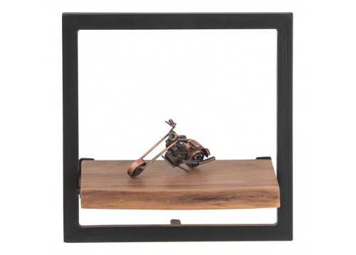 Frame Ράφι 35x25x35cm Ακακία Φυσικό/Μετ.Μαύρο