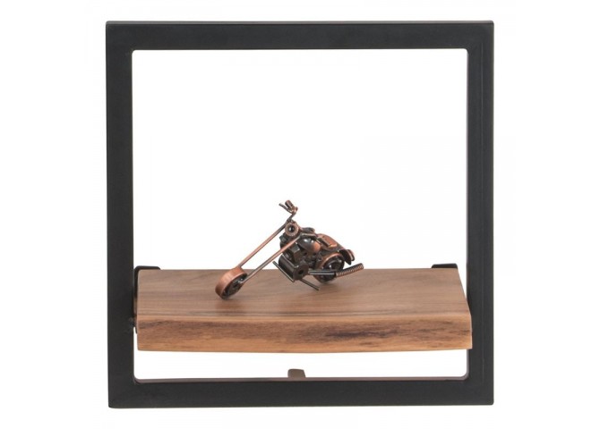 Frame Ράφι 35x25x35cm Ακακία Φυσικό/Μετ.Μαύρο