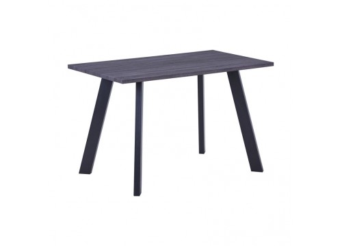 Τραπέζι 120x70x75cm Grey Walnut/Βαφή Μαύρη