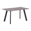Τραπέζι Sonoma Oak/Βαφή Μαύρη 140x80x75cm