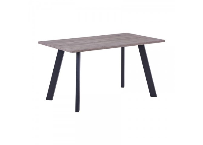 Τραπέζι Sonoma Oak/Βαφή Μαύρη 140x80x75cm