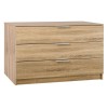 DRAWER Συρταριέρα 3-Σ 80x40x64cm Sonoma