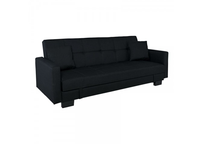 Καναπ.Κρεβάτι Ύφ.Μαύρο/Αποθ.Χώρος 197x81x80