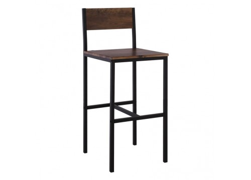 Σκαμπώ BAR Μεταλ.Ανθρακί/Antique Brown(ύψος καθ.67cm)
