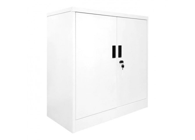 ΝΤΟΥΛΑΠΙ Μεταλλικό (2 Ράφια) 90x40x90cm Άσπρο