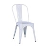 Καρέκλα Steel Άσπρο 45x49x85cm