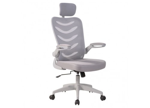 BF2940 Πολυθρόνα Manager Γκρι / Mesh Γκρι