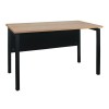 UNIT Γραφείο Μέταλλο Βαφή Μαύρο - Melamine Απόχρωση Sonoma