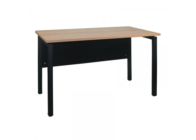 UNIT Γραφείο Μέταλλο Βαφή Μαύρο - Melamine Απόχρωση Sonoma
