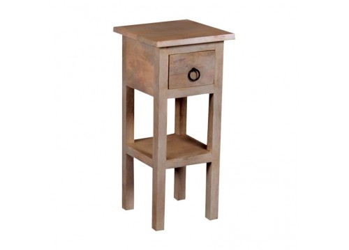 CLASSIC Stand - Τραπεζάκι Βοηθητικό H.55cm - 1 Συρτάρι, Ξύλο Ακακία Φυσικό