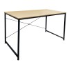 ΓΡΑΦΕΙΟ Η/Υ Μέταλλο Βαφή Μαύρο, Melamine Beech