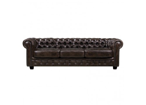 CHESTERFIELD-689 4-S Leather Brown