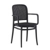 FLORENCE Stacking Armchair PP Black
