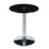 BITT Side Table D.60cm, Glass Black