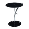 RAVEL Side Table D.50xH58cm, Glass Black