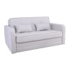 CAMAL Sofa-Bed with Storage 2-Seater / Fabric Light Grey