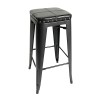 RELIX Bar Stool Metal Black/Pu Black