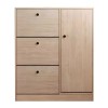 SHOE CABINET 100x24x112cm Sonoma