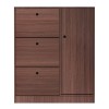 SHOE CABINET 100x24x112cm Walnut