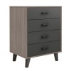 ELIOT Drawer Cabinet 60x40x80cm Sonoma Oak/Grey
