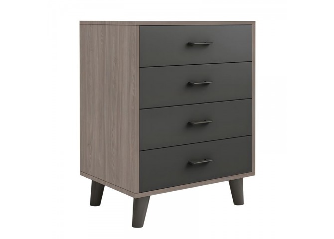 ELIOT Drawer Cabinet 60x40x80cm Sonoma Oak/Grey