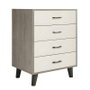 ELIOT Drawer Cabinet 60x40x80cm Sonoma/White