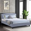 ODEON Bed (for Mattress 150x200cm) Fabric Grey
