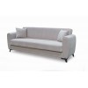 JEROM Sofa-Bed with Storage 3-Seater / Fabric Cappuccino