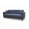 JEROM Sofa-Bed with Storage 3-Seater / Fabric Anthracite