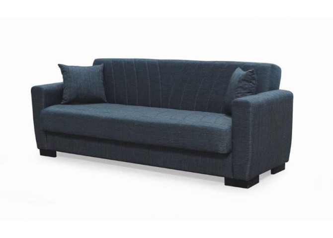 GALAXY Sofa-Bed with Storage 3-Seater / Fabric Dark Grey