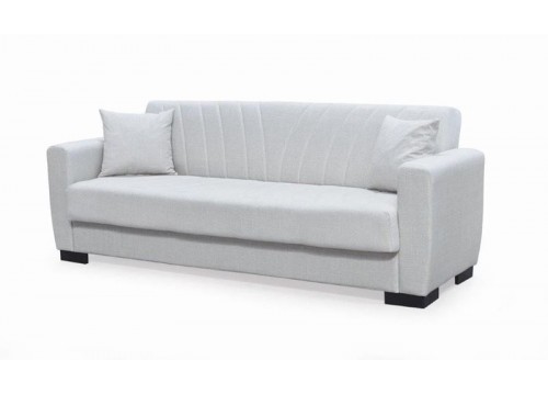 GALAXY Sofa-Bed with Storage 3-Seater / Fabric Beige