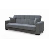 CARSON Sofa-Bed with Storage 3-Seater / Fabric Grey