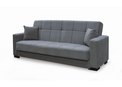 CARSON Sofa-Bed with Storage 3-Seater / Fabric Grey