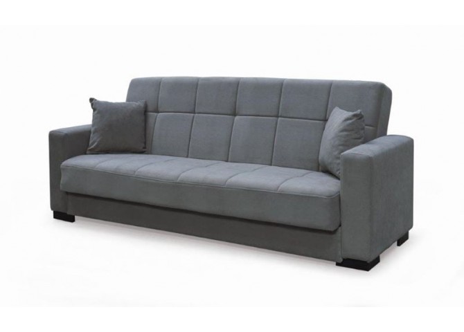 CARSON Sofa-Bed with Storage 3-Seater / Fabric Grey
