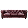 CHESTERFIELD-689 4-S Leather Antique Red