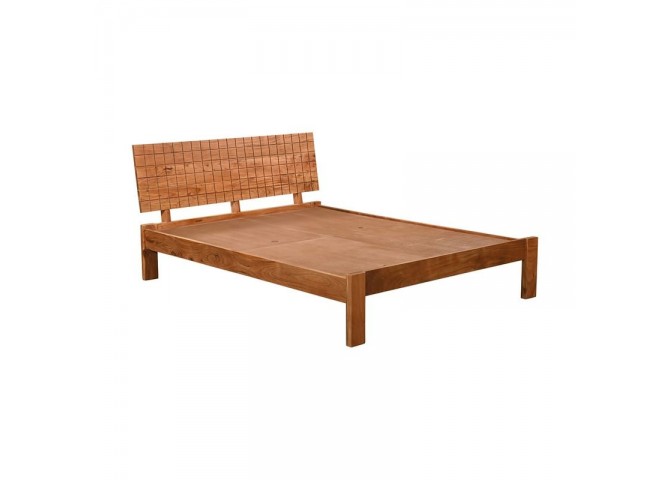 CAPITAL Bed (for Mattress 160x200cm) Acacia, Natural Finish